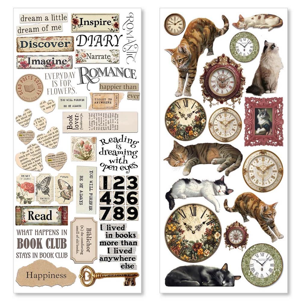 Art stickers 5-pack - Book Lover