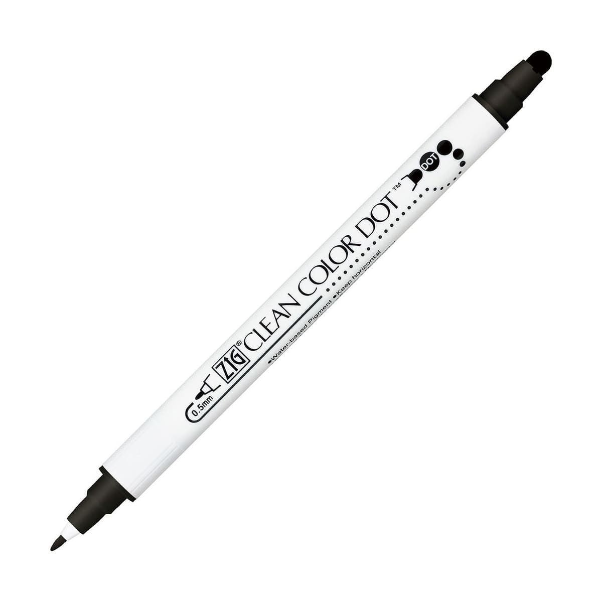 Clean color dot pen - Black 010 - ZIG Kuretake - Tidformera