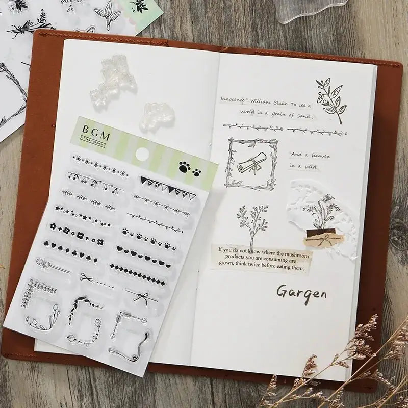 Clear stamps Decorative line - 3 - BGM - Tidformera