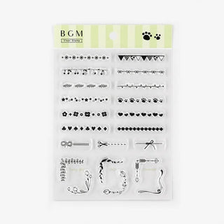 Clear stamps Decorative line - 1 - BGM - Tidformera