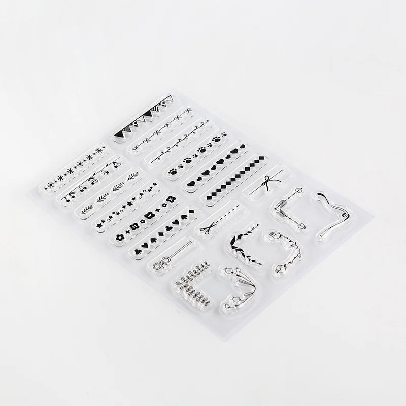 Clear stamps Decorative line - 2 - BGM - Tidformera