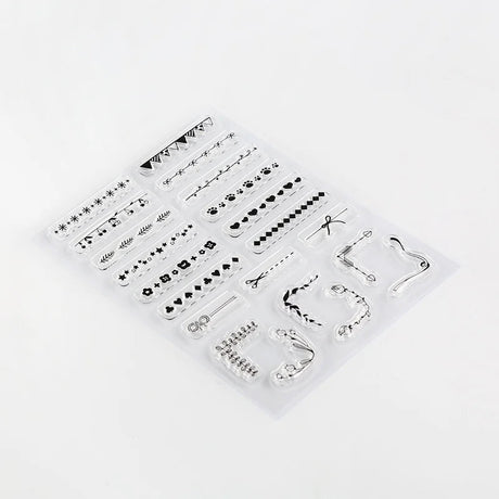 Clear stamps Decorative line - 2 - BGM - Tidformera