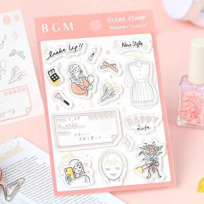 Clear stamps Fashion - 3 - BGM - Tidformera