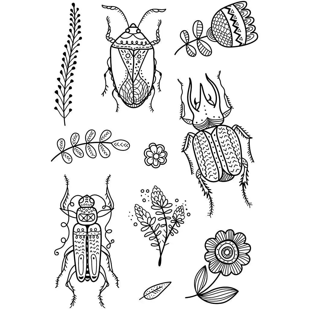 Clear stamps Insekter - 2 - Creotime - Tidformera