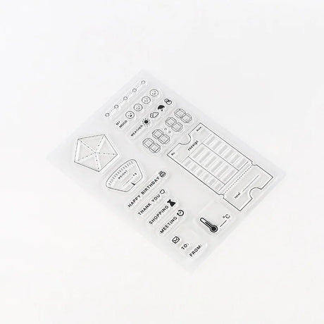 Clear stamps Memo - 2 - BGM - Tidformera