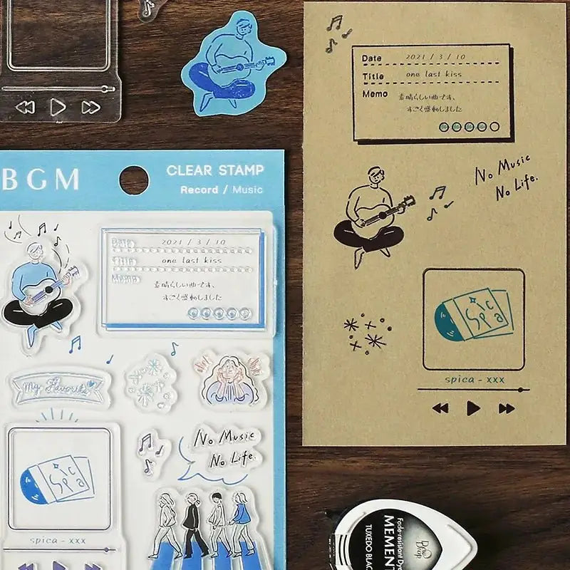 Clear stamps Music - 4 - BGM - Tidformera