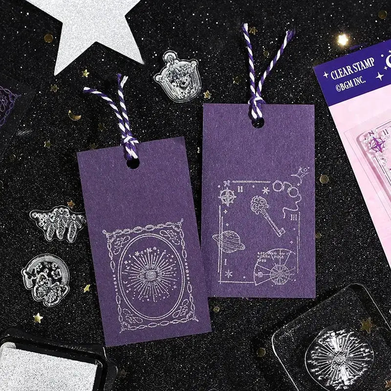 Clear stamps Retro - Star Moon Poem - 3 - BGM - Tidformera