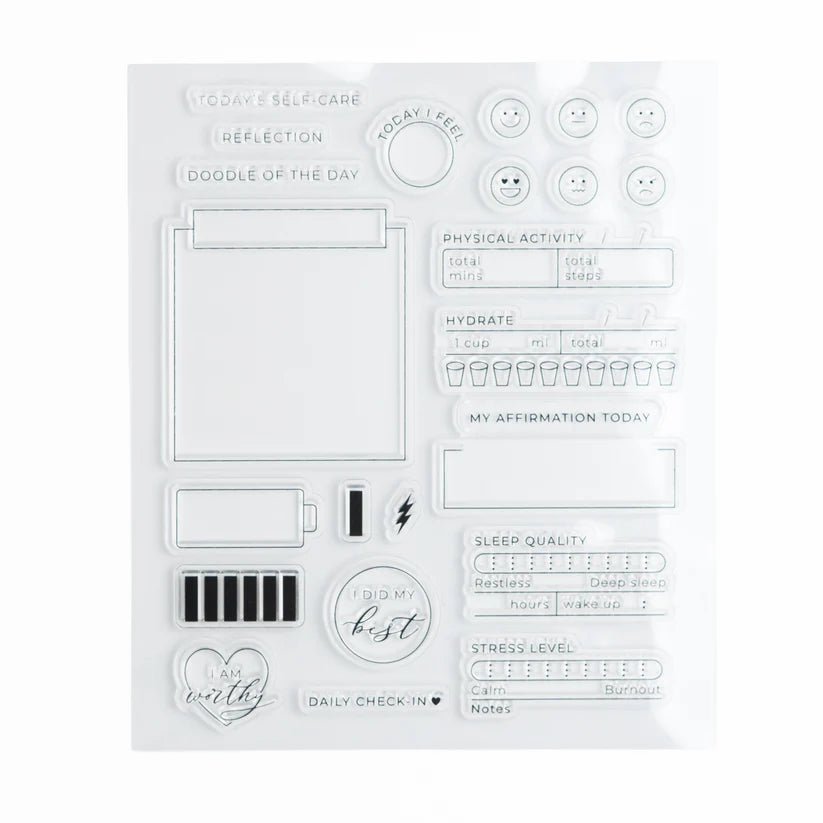 Clear stamps Self Care - 5 - Archer & Olive - Tidformera