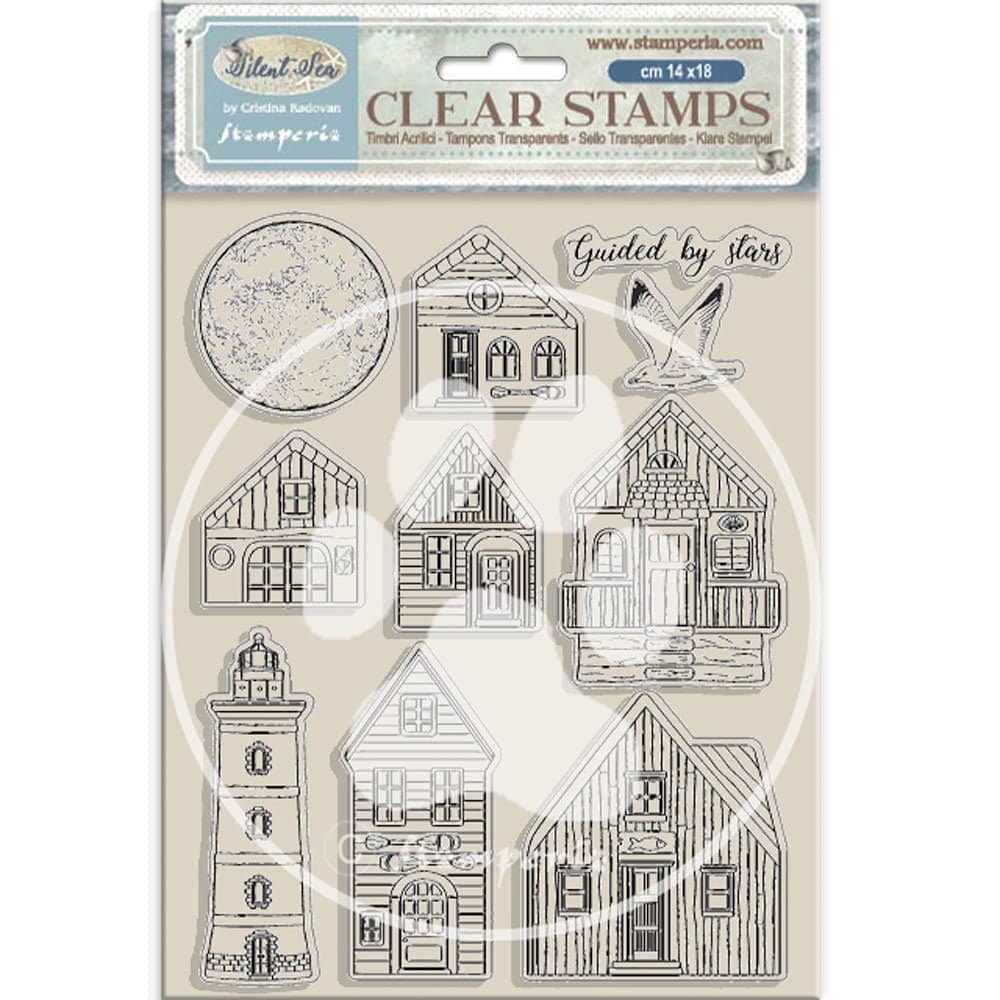 Clear stamps Silent Sea - Landscape - 2 - Stamperia - Tidformera