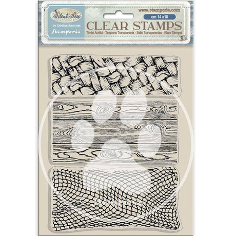 Clear stamps Silent Sea - Textures - 2 - Stamperia - Tidformera