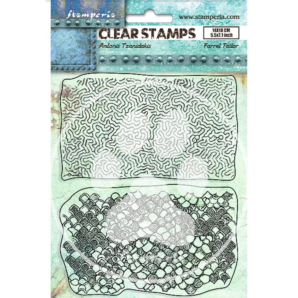 Clear stamps Songs of the Sea - Double Texture - 1 - Stamperia - Tidformera