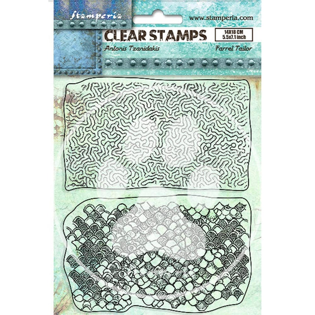 Clear stamps Songs of the Sea - Double Texture - 1 - Stamperia - Tidformera