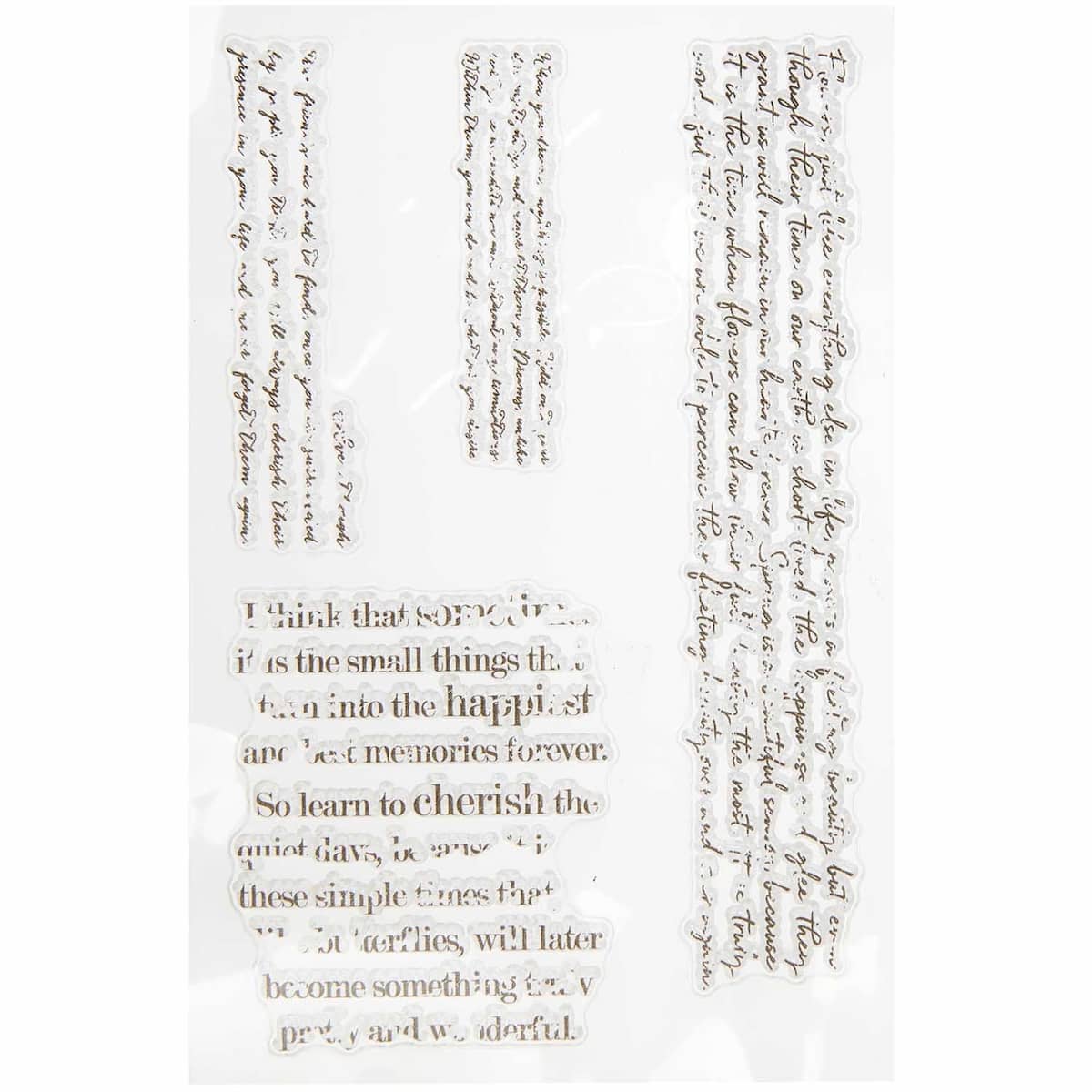 Clear stamps Vintage - Background texts 1 - 1 - Rico Design - Tidformera