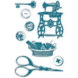 Clear stamps Vintage - Sewing - 1 - Rico Design - Tidformera