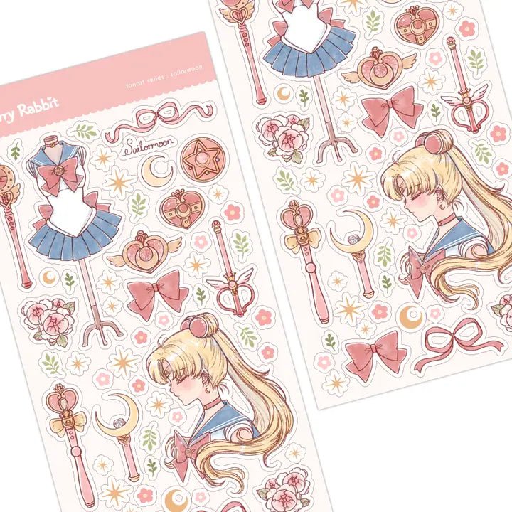 Clear Stickers fanart series - Sailormoon - 5 - Cherry Rabbit - Tidformera