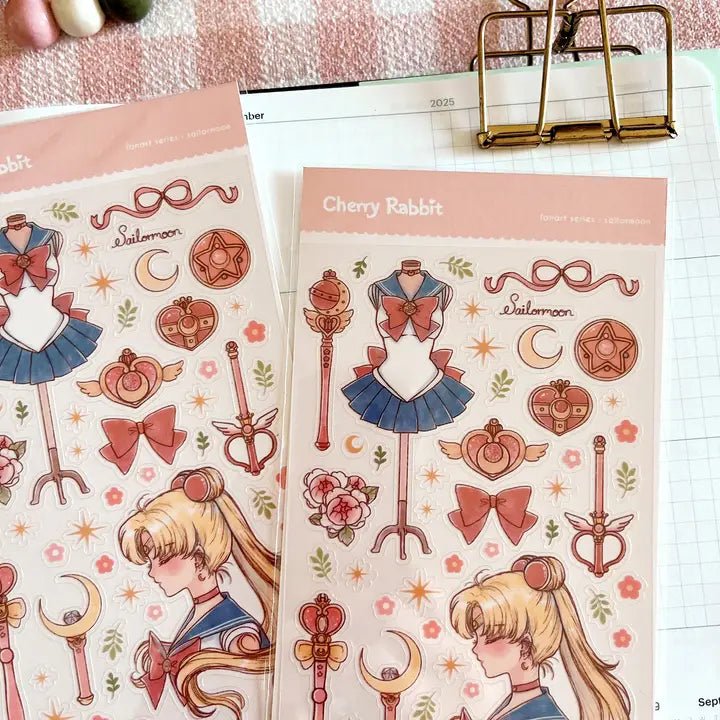 Clear Stickers fanart series - Sailormoon - 3 - Cherry Rabbit - Tidformera