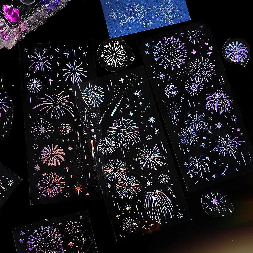Clear stickers IRIDE 3 - pack - Hanabi - 5 - BGM - Tidformera