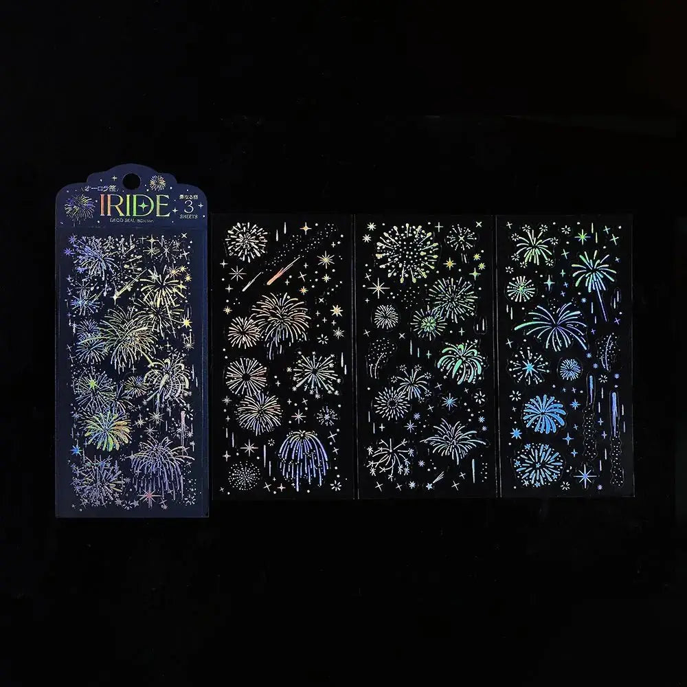 Clear stickers IRIDE 3 - pack - Hanabi - 2 - BGM - Tidformera