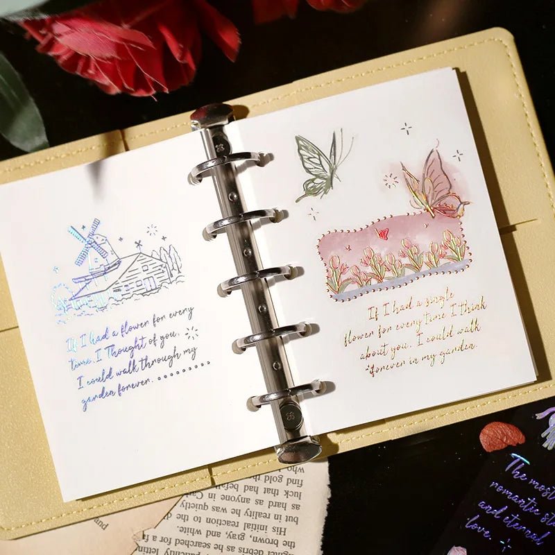 Clear stickers IRIDE 3 - pack - Language of Flowers - 4 - BGM - Tidformera