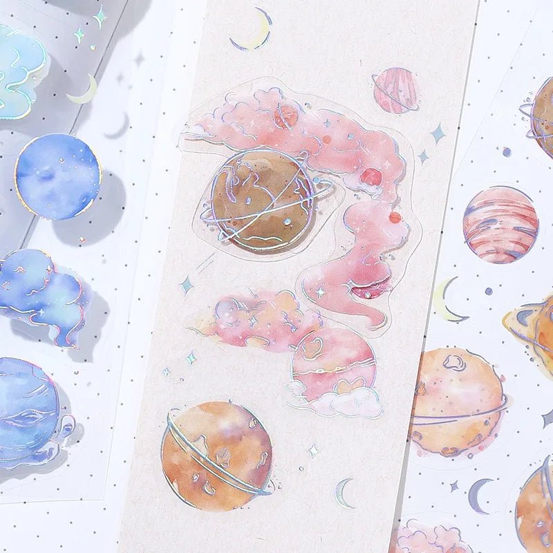 Clear stickers IRIDE 3 - pack - Universe - 3 - BGM - Tidformera