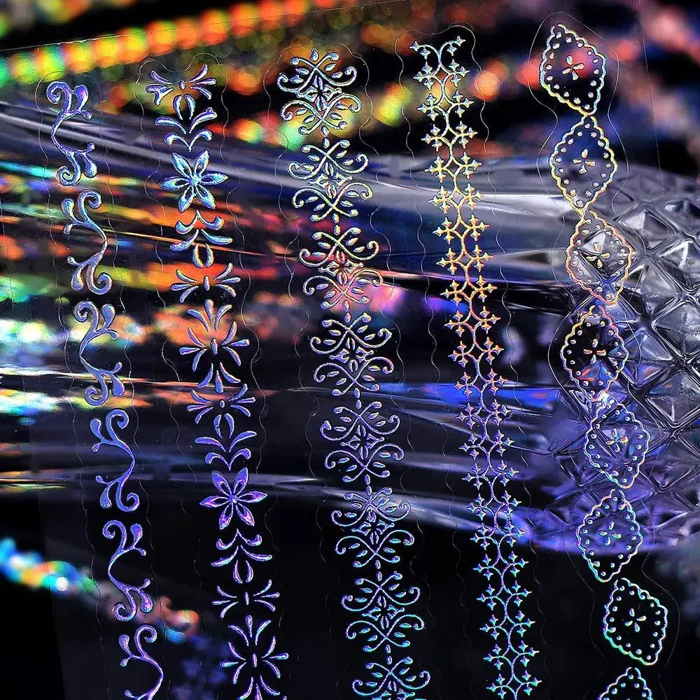 Clear stickers IRIDE 3 - pack - Vintage Line - 4 - BGM - Tidformera