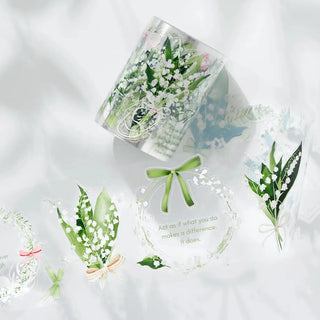 Clear stickers Pre - cut Lily of the Valley - 1 - Washi Tape Shop - Tidformera