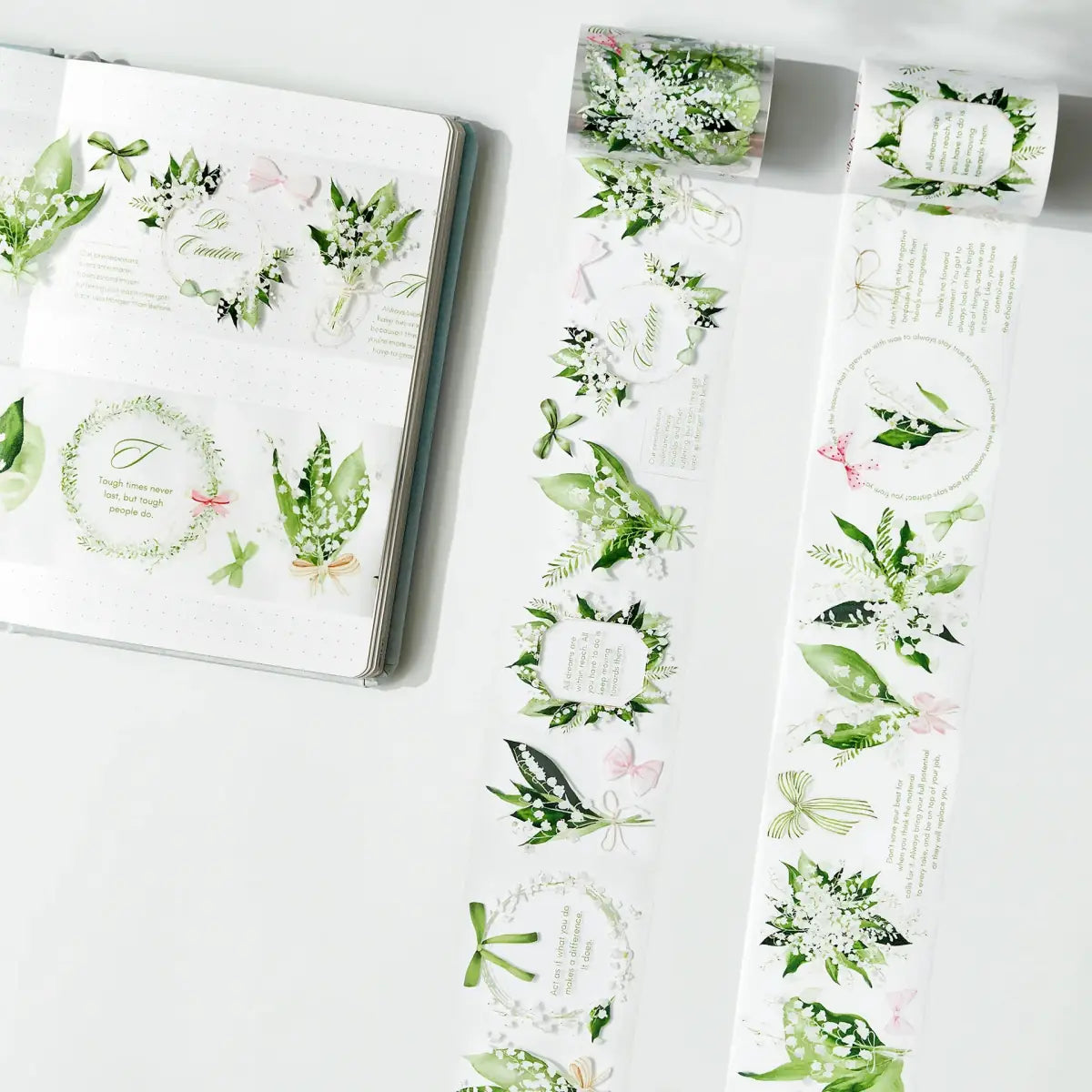 Clear stickers Pre - cut Lily of the Valley - 2 - Washi Tape Shop - Tidformera