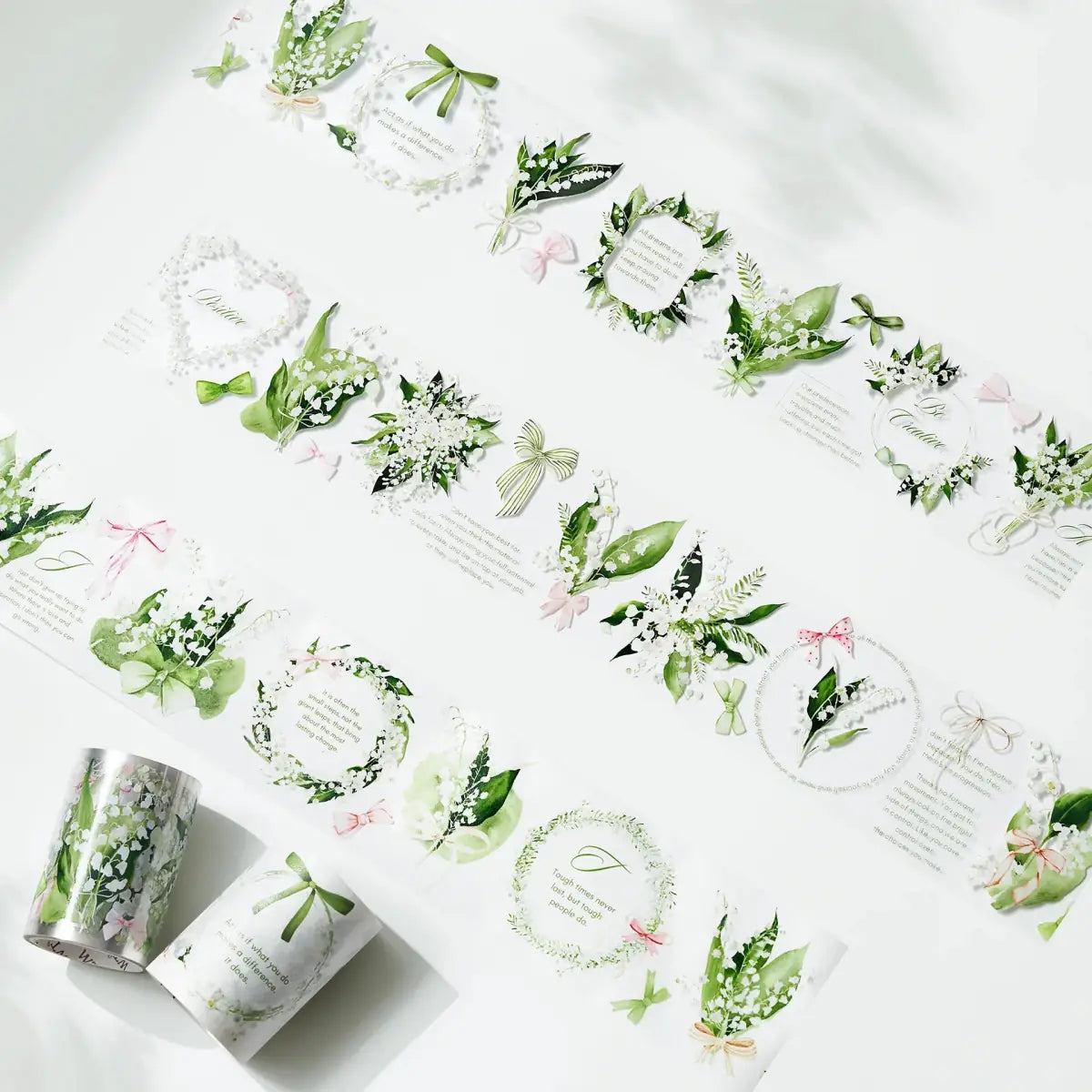 Clear stickers Pre - cut Lily of the Valley - 3 - Washi Tape Shop - Tidformera