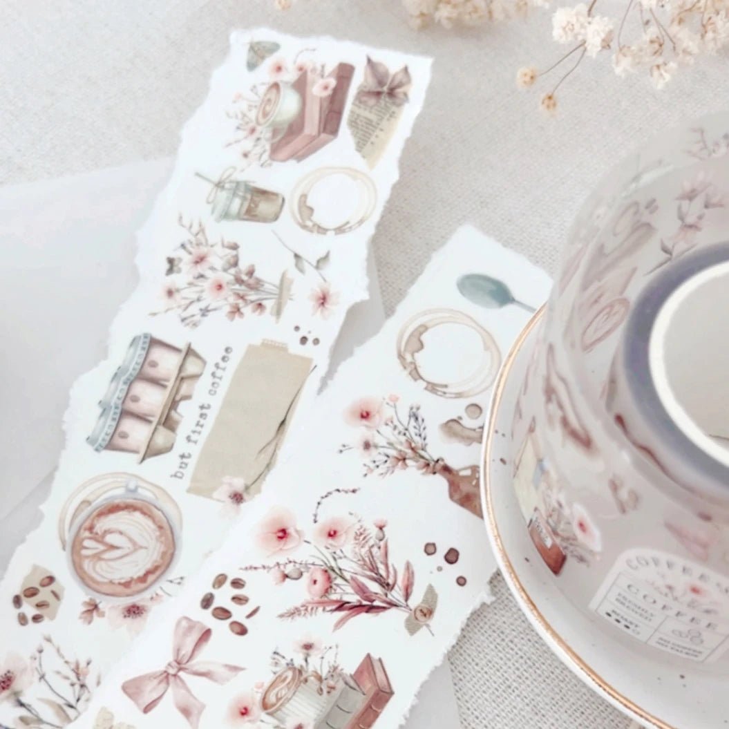 Clear Tape 50 mm - Coffee Lover - 3 - Hello Petite Paper - Tidformera