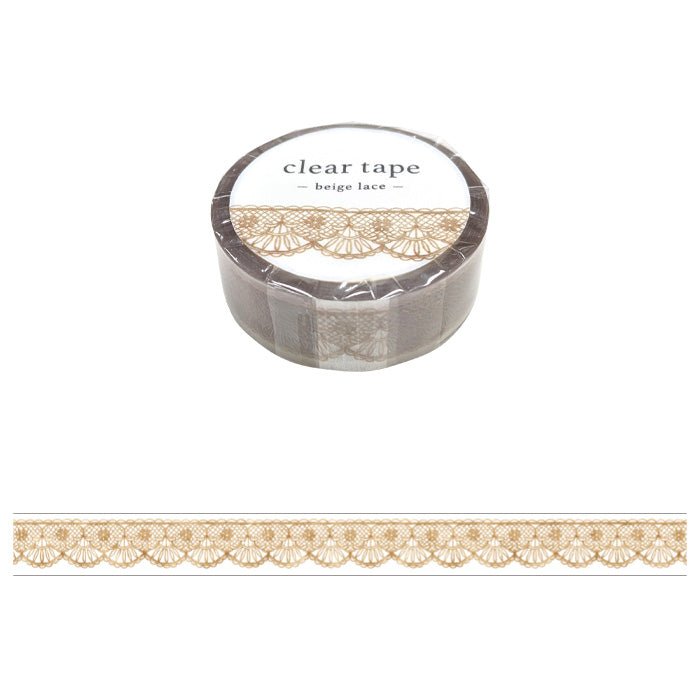 Clear tape Beige lace - 1 - Mind Wave - Tidformera