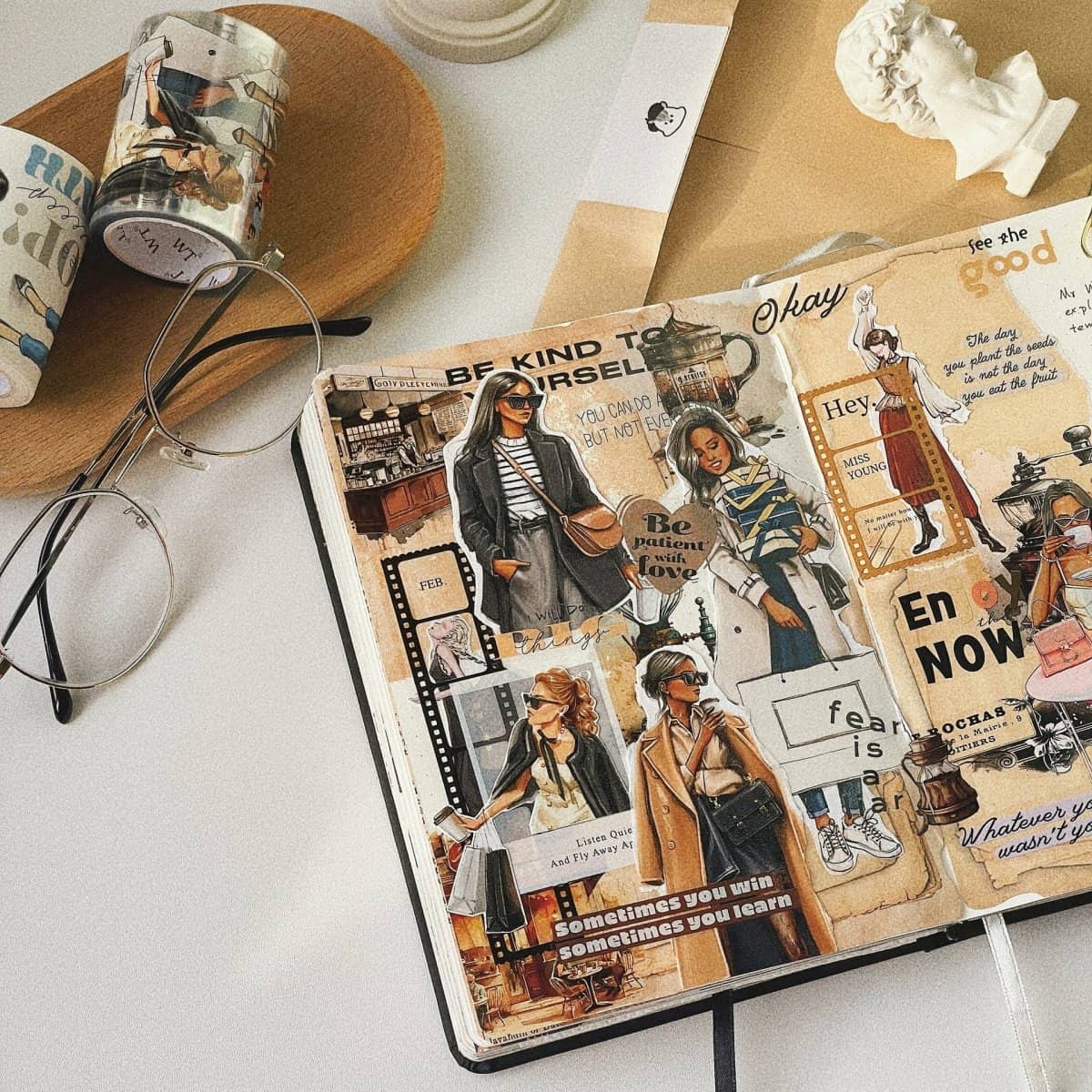 Clear tape Chic Attitude Wide PET Tape - 60 mm - 4 - Washi Tape Shop - Tidformera