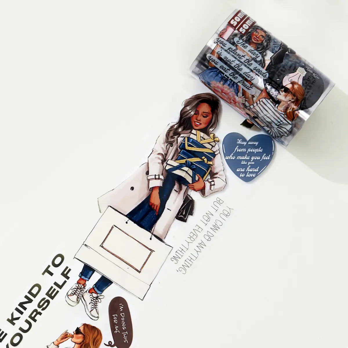 Clear tape Chic Attitude Wide PET Tape - 60 mm - 1 - Washi Tape Shop - Tidformera