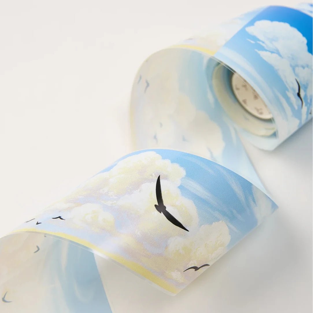 Clear Tape - Country Azure - 70 mm - 6 - Washi Tape Shop - Tidformera