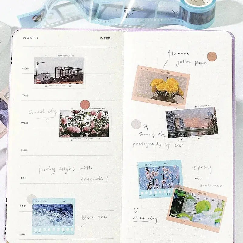 Clear tape Film - White - 3 - BGM - Tidformera