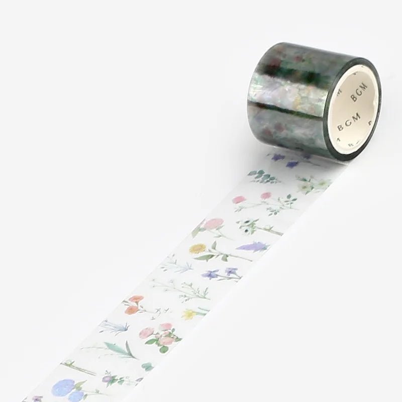 Clear tape Flower - Flourish pattern - 2 - BGM - Tidformera