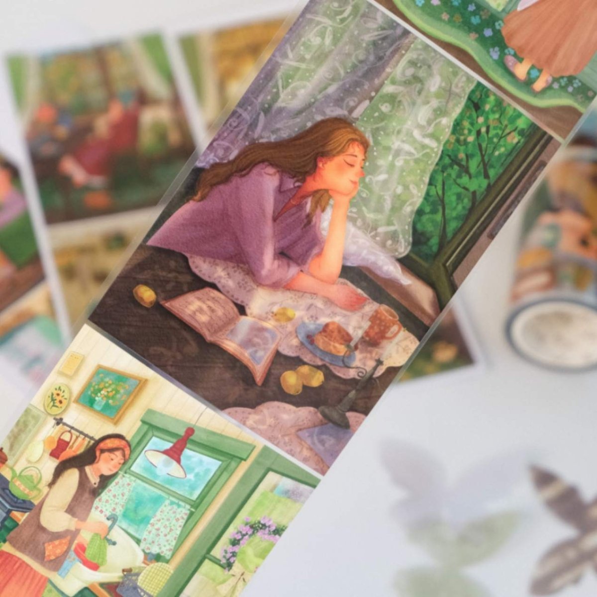 Clear Tape - Garden Daydreams - 73 mm - 1 - Washi Tape Shop - Tidformera