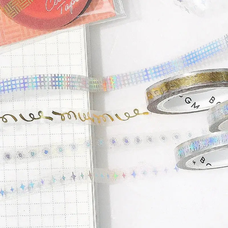 Clear tape Ribbon 5 mm - 5 - BGM - Tidformera