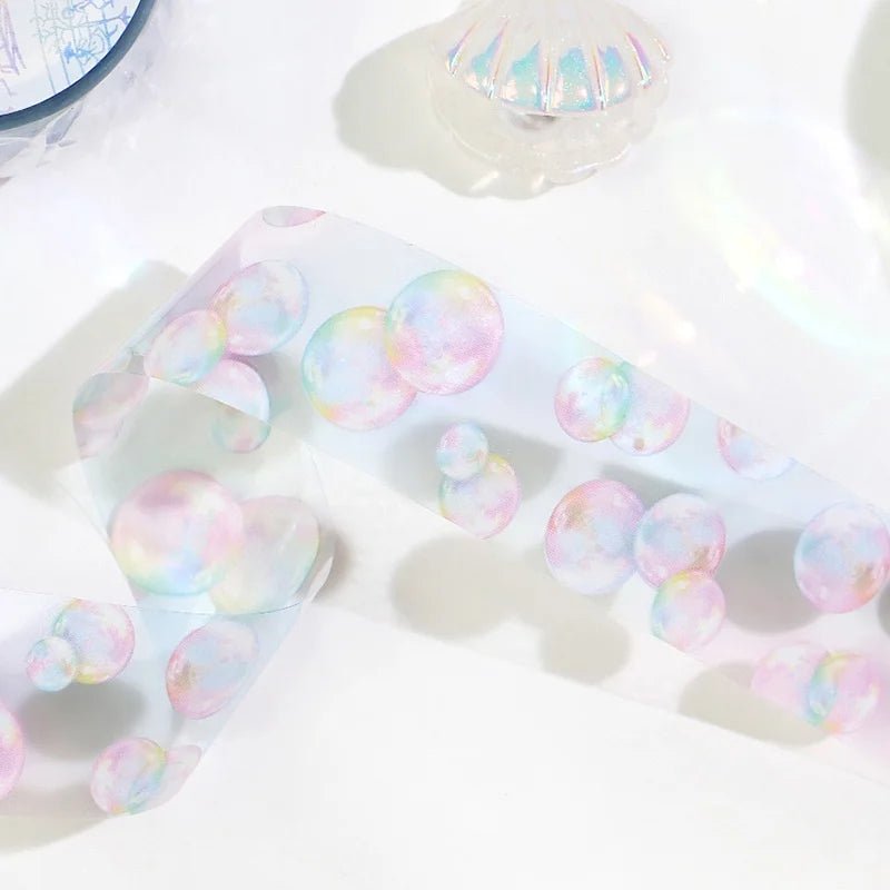Clear tape Soap Bubble - 2 - BGM - Tidformera