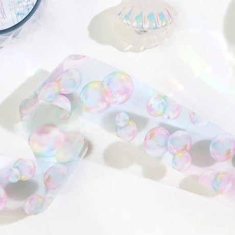 Clear tape Soap Bubble - 2 - BGM - Tidformera