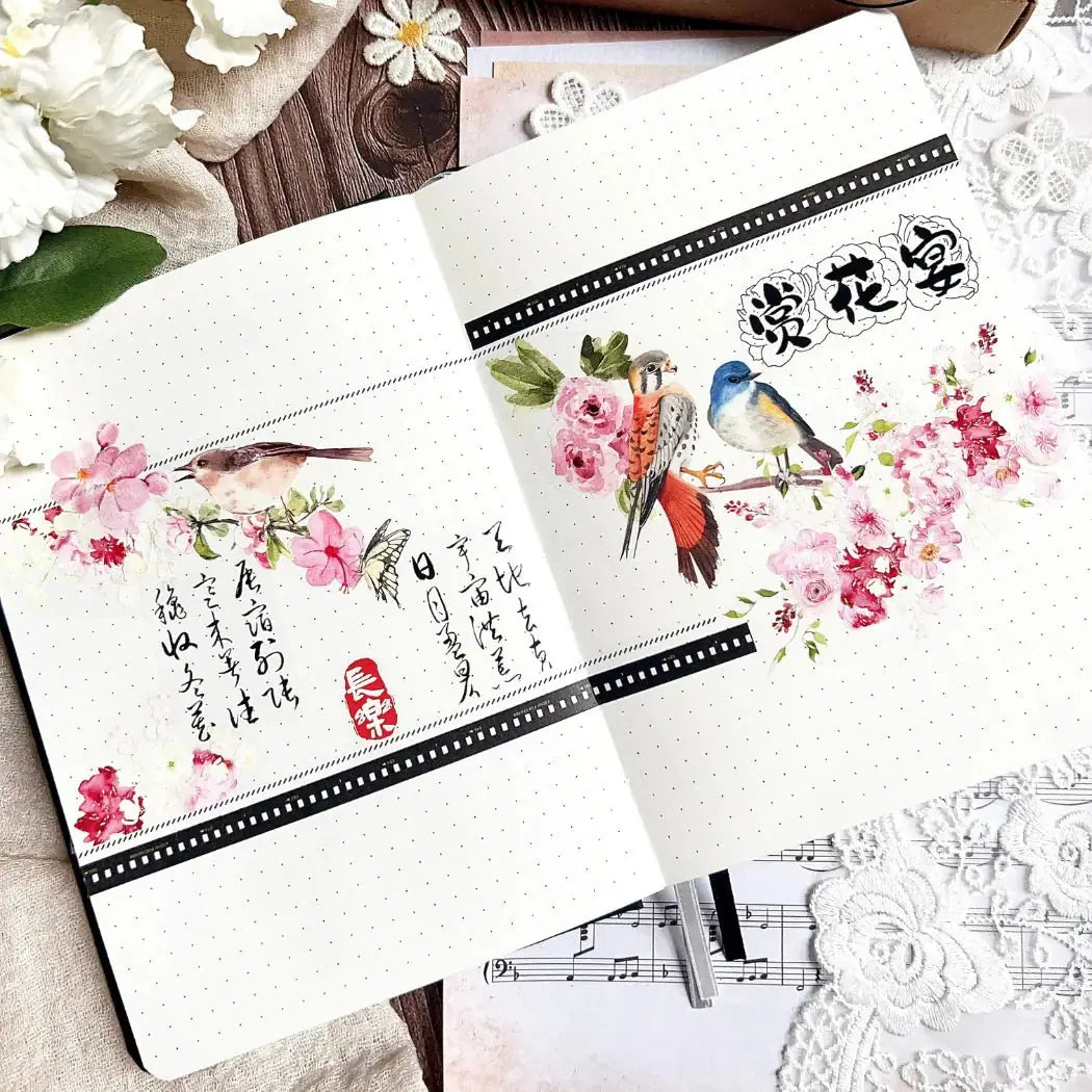 Clear tape Spring Serenade Wide PET Tape - 60 mm - 3 - Washi Tape Shop - Tidformera