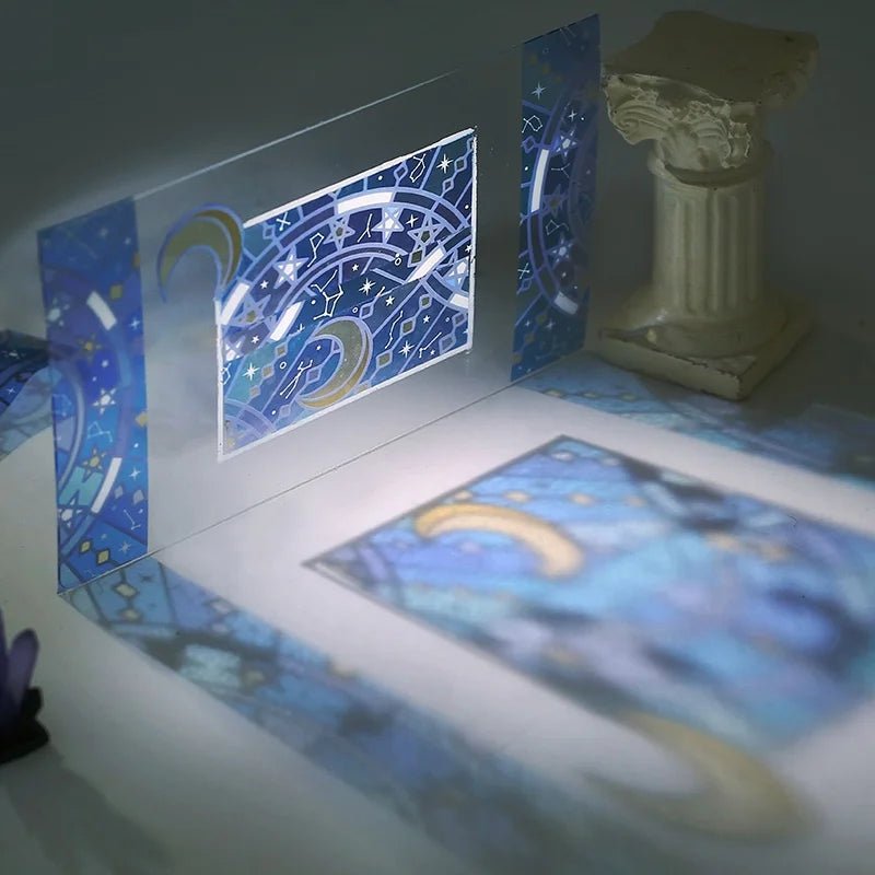 Clear Tape Stained glass - Astrology - 2 - BGM - Tidformera