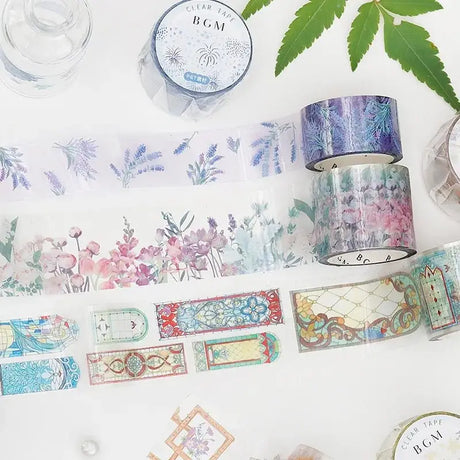 Clear Tape Stained glass - Window - 3 - BGM - Tidformera