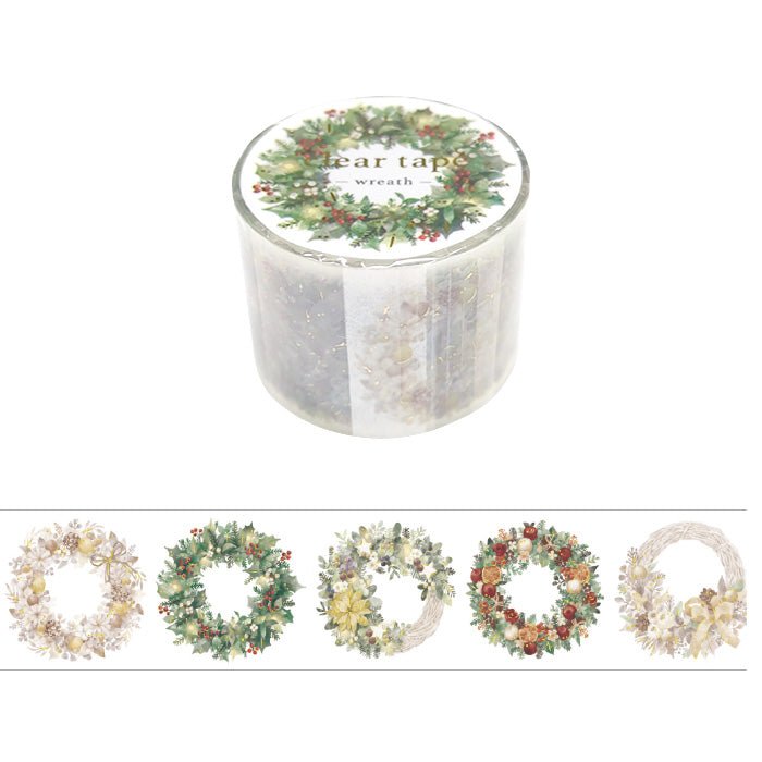 Clear tape Wreath - 1 - Mind Wave - Tidformera
