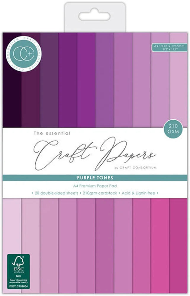 The Essential Craft Papers - Purple Tones
