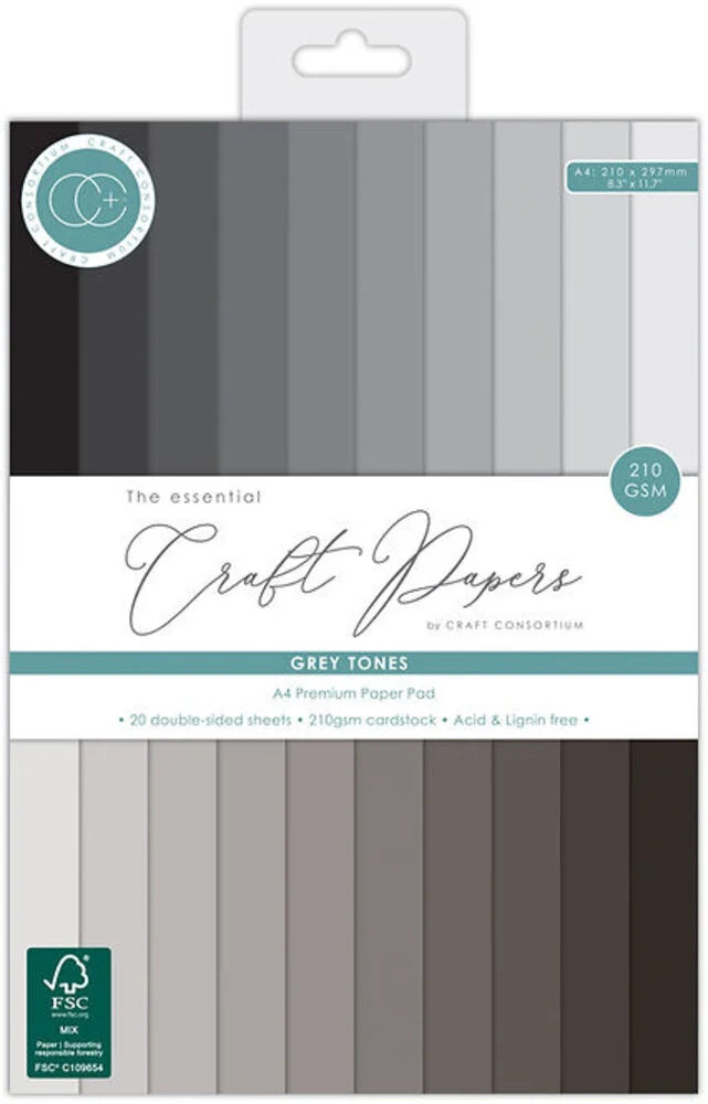 The Essential Craft Papers - Grey Tones