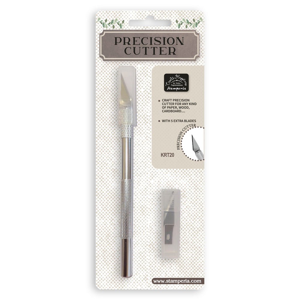 Förpackning med Create Happiness Precision Cutter - Modellkniv från Stamperia - Tidformera
