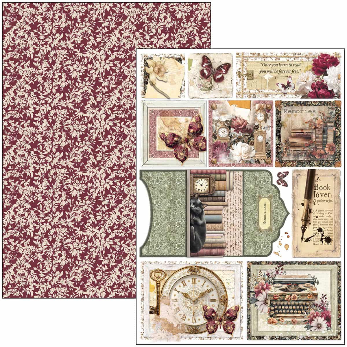 Creative Pad 9 - pack - Book Lovers - 3 - Ciao Bella - Tidformera