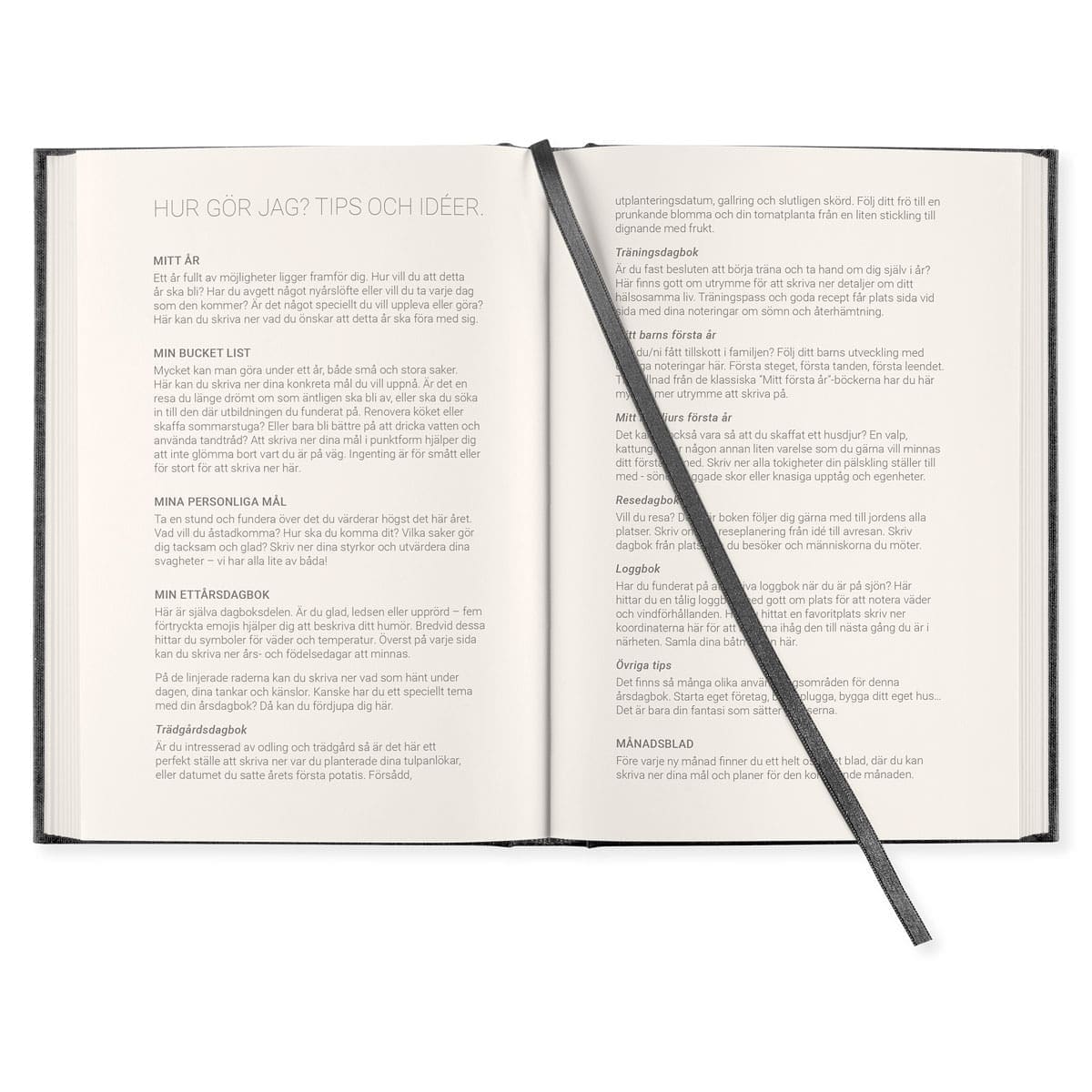 Dagböcker Paperstyle - Black 1 - år - 5 - Paperstyle - Tidformera