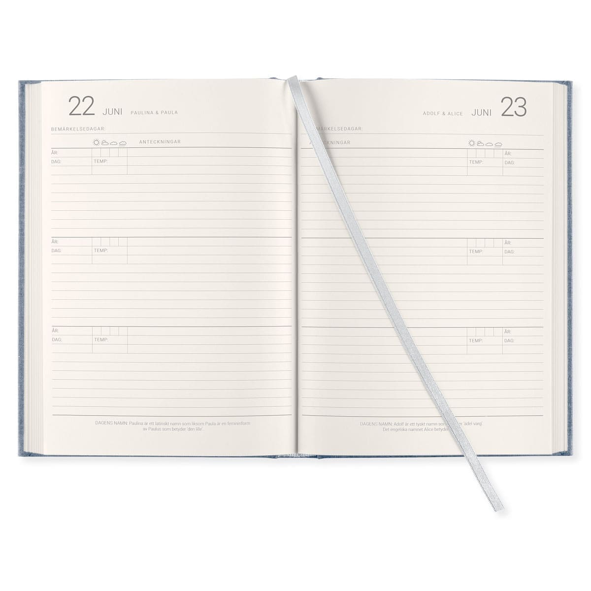 Dagböcker Paperstyle - Denim 3 - år - 2 - Paperstyle - Tidformera