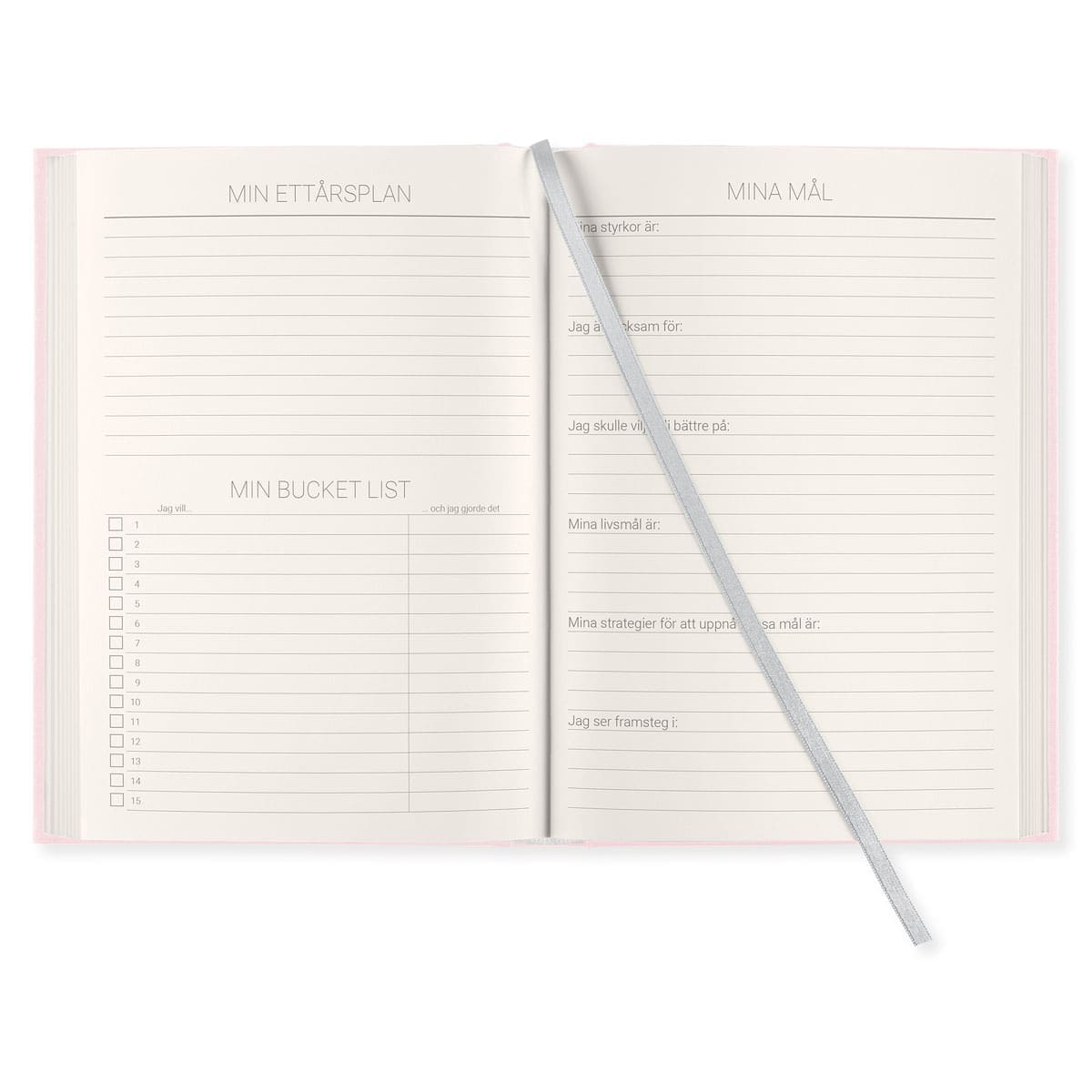 Dagböcker Paperstyle - Dusty Rose 1 - år - 3 - Paperstyle - Tidformera